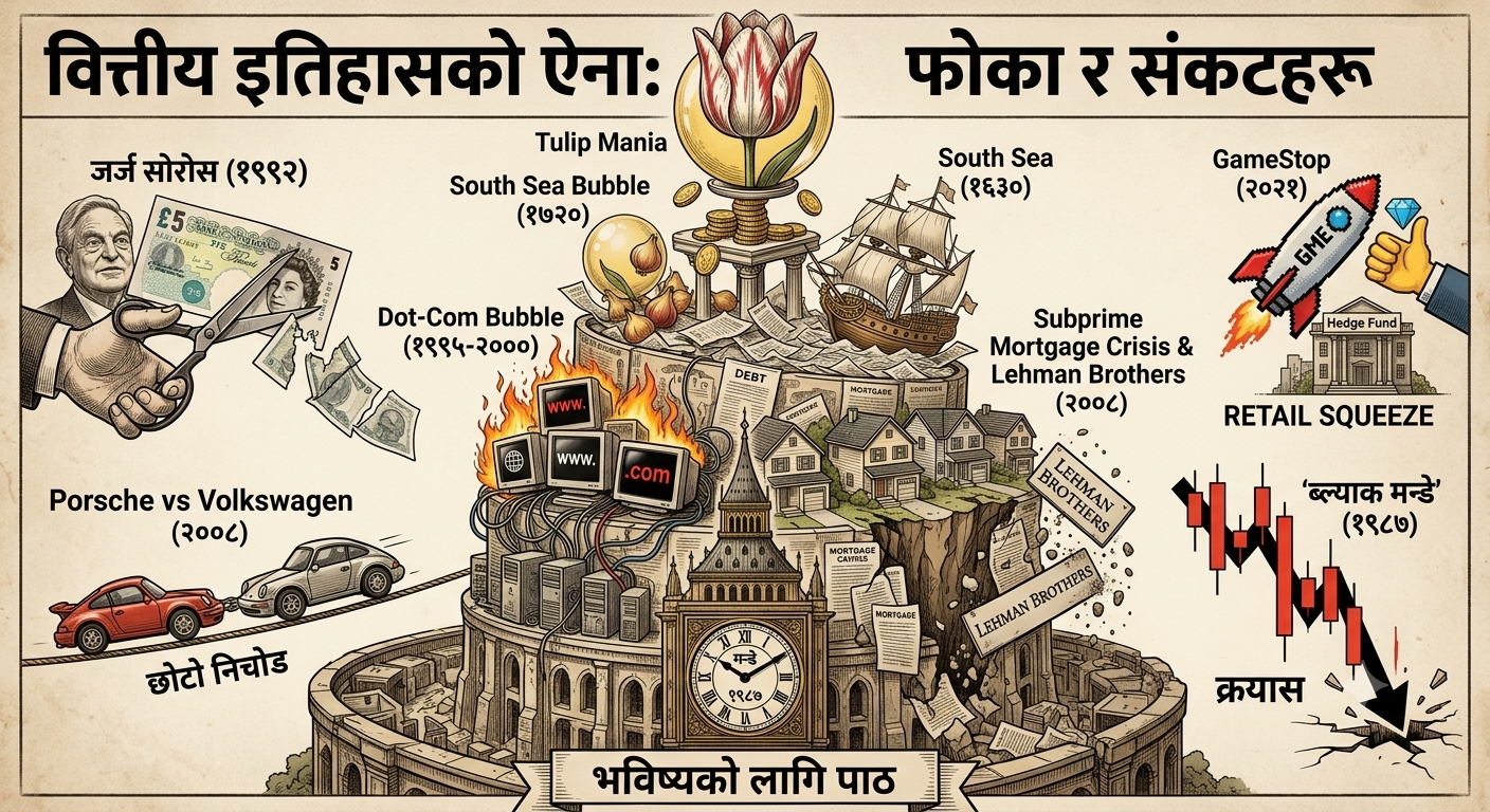 विश्व शेयर बजारका ऐतिहासिक घटना र नेपाली लगानीकर्ताले जान्नै पर्ने बिषय